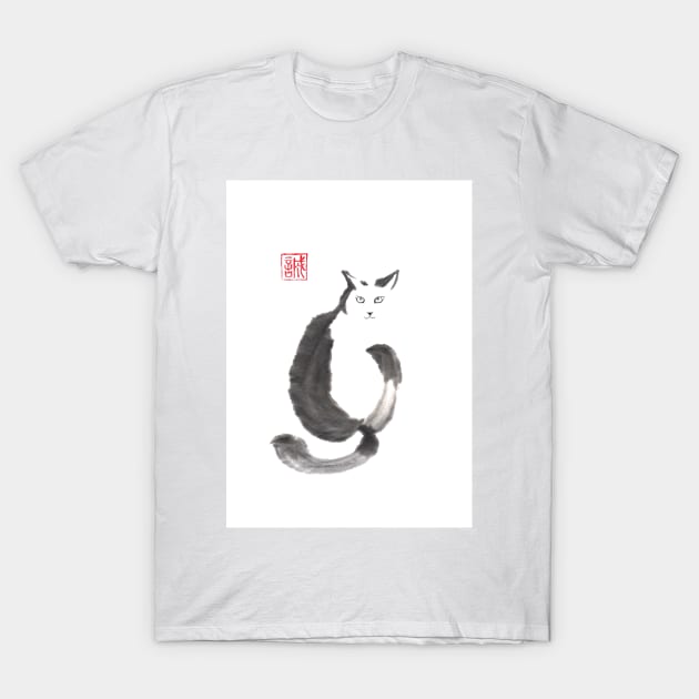 “I know that you know” sumi-e ink painting T-Shirt by Umi-ko